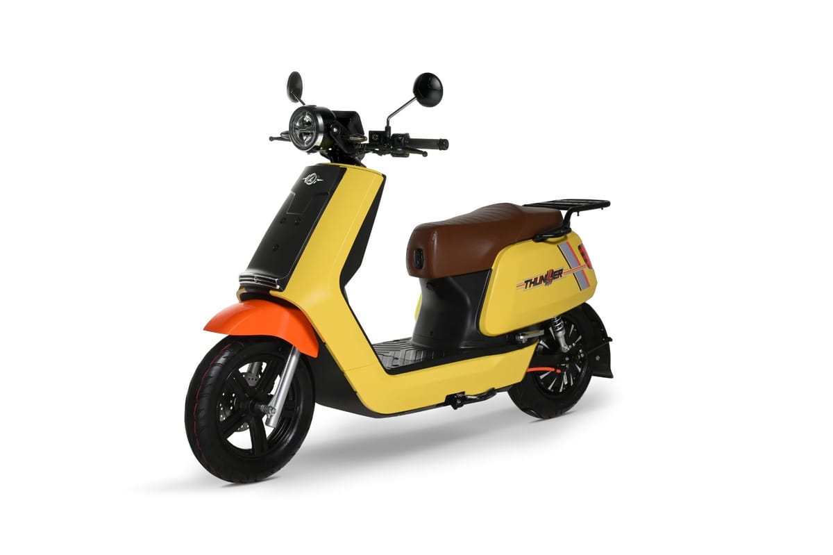 I-motor Thunder มอเตอร์ไซค์ไฟฟ้า สีเหลือง-ส้ม